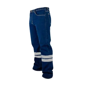 pantalón jean de trabajo con cinta reflectiva – uso industrial